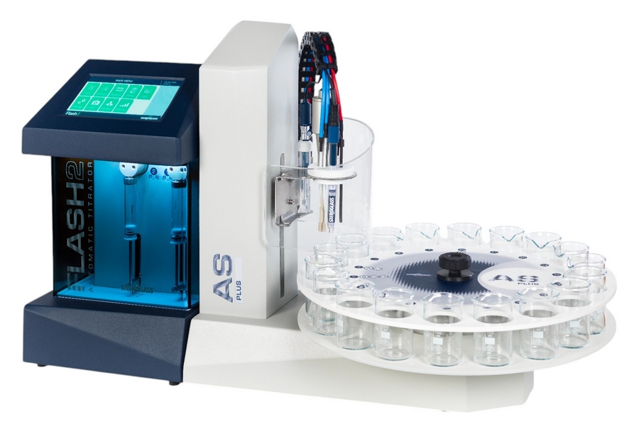 Titolatore automatico Flash2 con autocampionatore per analisi pH, acidità, solforosa, cloruri e altre applicazioni
